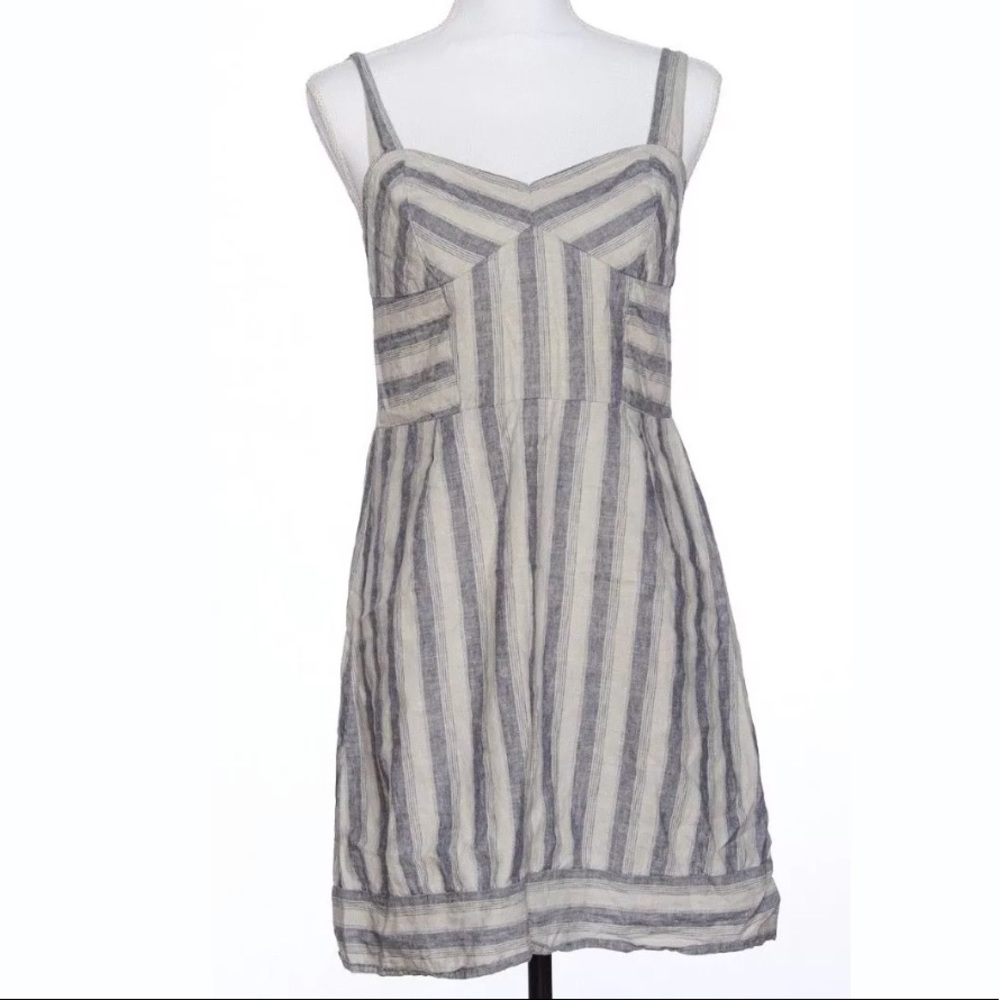 Urban outfitters sundress linen  size L stripped